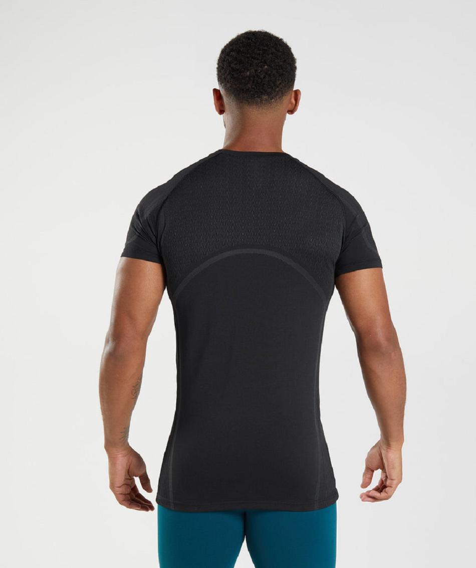 T Shirts Gymshark 315 Seamless Hombre Negras | CO 3396RVD